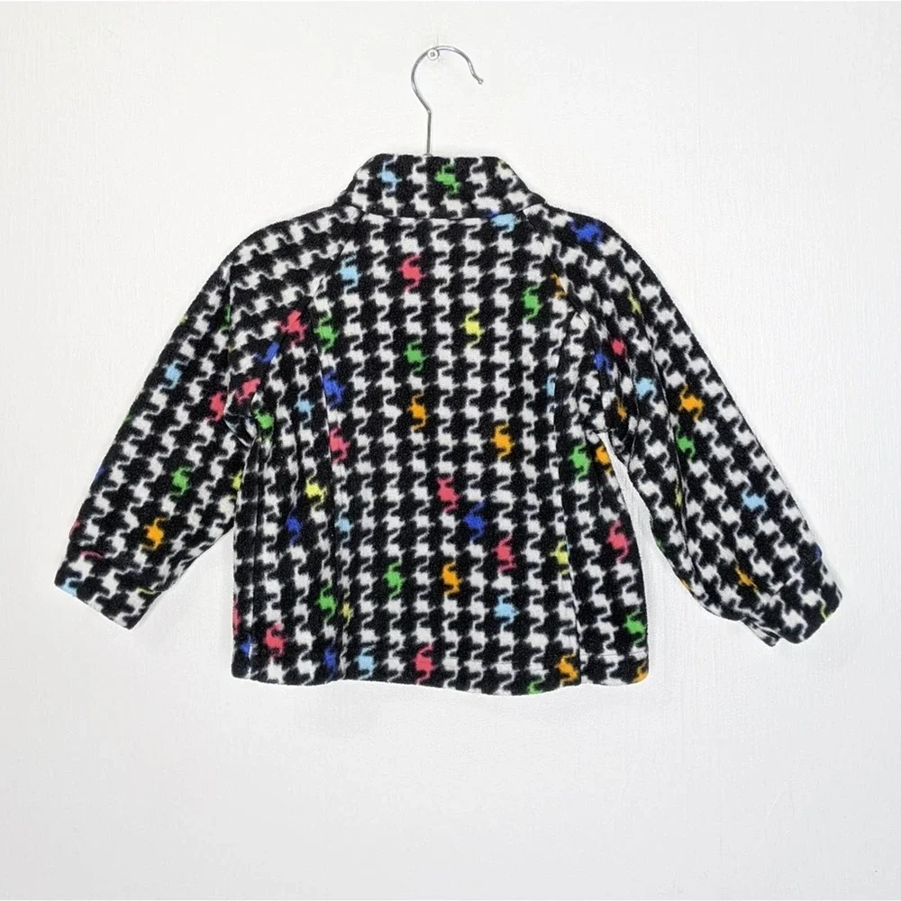Vintage Columbia Art Jacket Zip 2T Colorful Art Coat